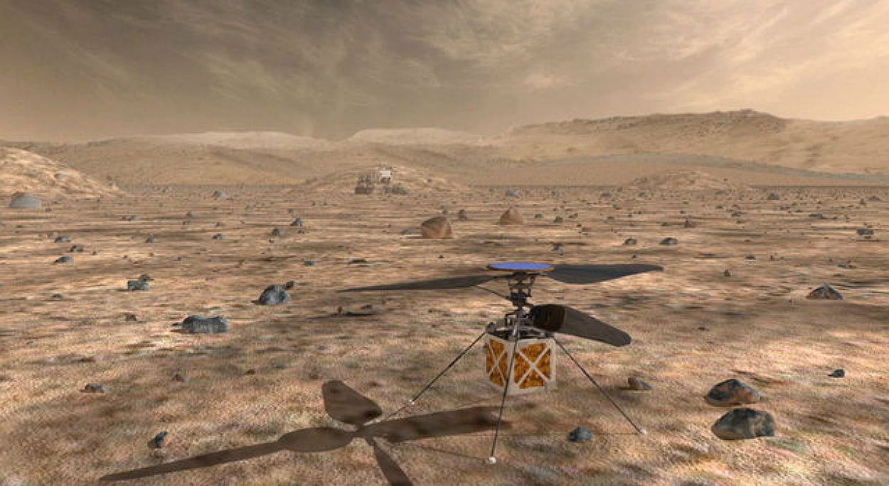 NASA helicopters on the red planet in 2020