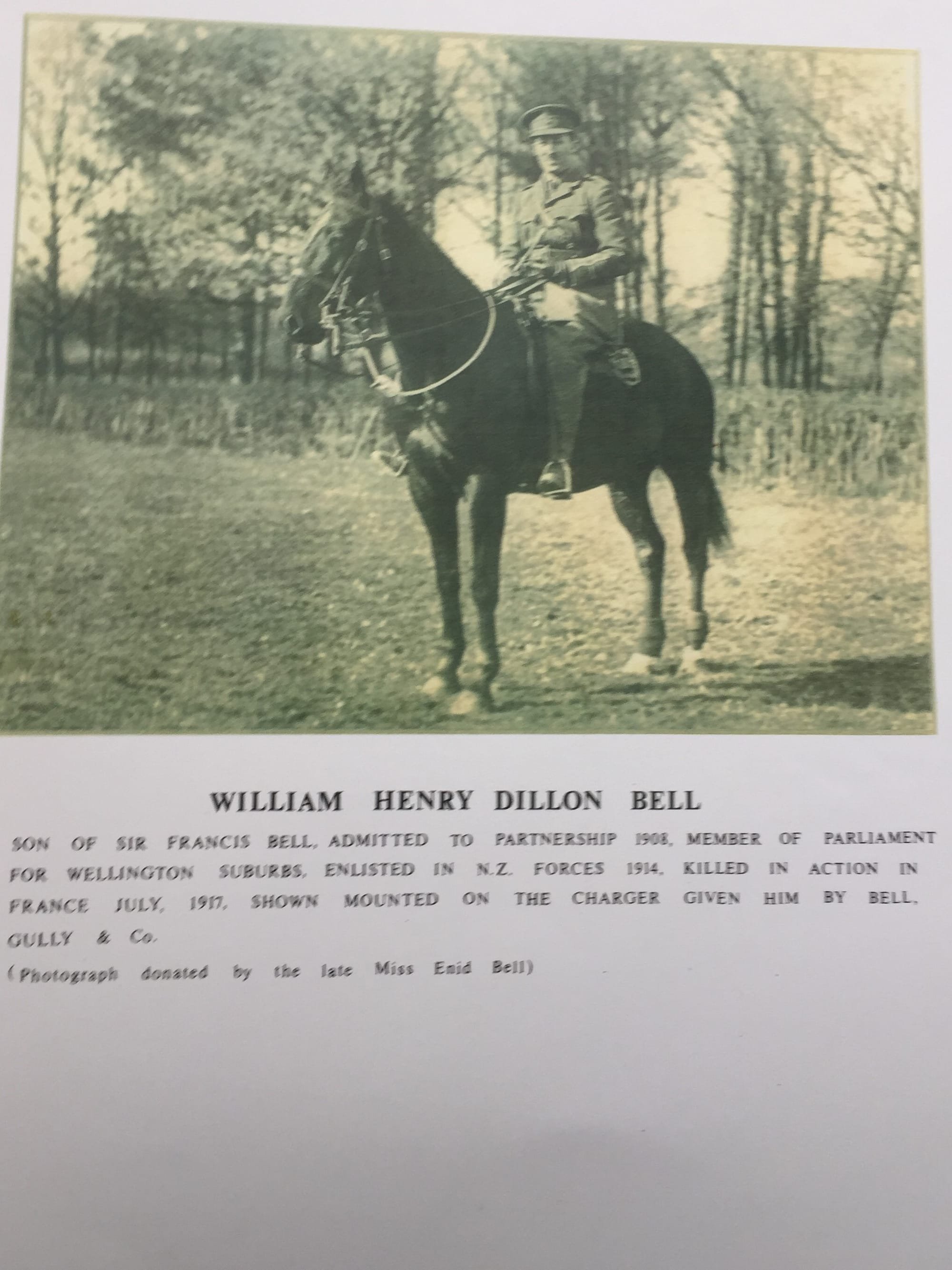 BELL, William (Hal) Henry Dillon. Serjeant commissioned as a Lieutenant pre-war KEH.