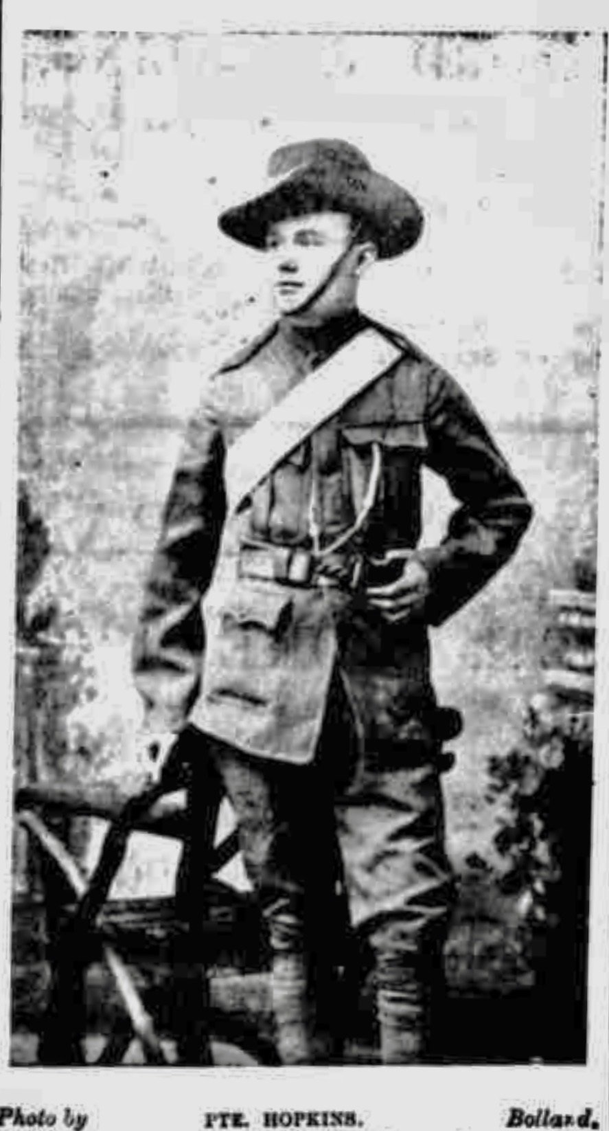 HOPKINS, Frank Mitchell. 230. Private. King's Colonials. In the uniform of the CIV in the Boer War