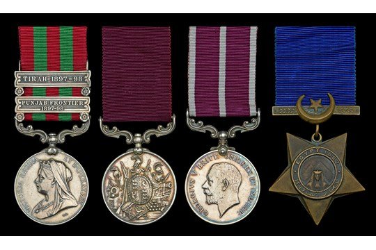 McGOWAN, John. Medals worn by Squadron Sergeant-Major McGowan (Regimental number 2139) 4th Dragoon Guards, King's Colonials and later Yeoman of the Guard.