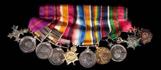 Miniature medals of Andrew Kaid Belton former 2KEH.
