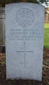 LUCAS, Algernon. Second Lieutenant.