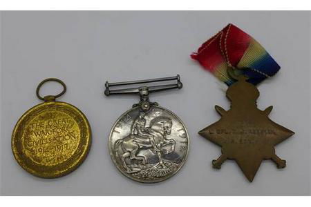 KEESHAN, Daniel J. 1513. Lance Corporal. 2KEH. Medals