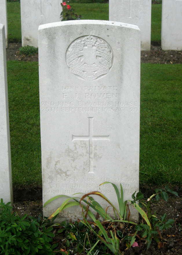 ROWEN, Frederick Joseph. 1488. Headstone.