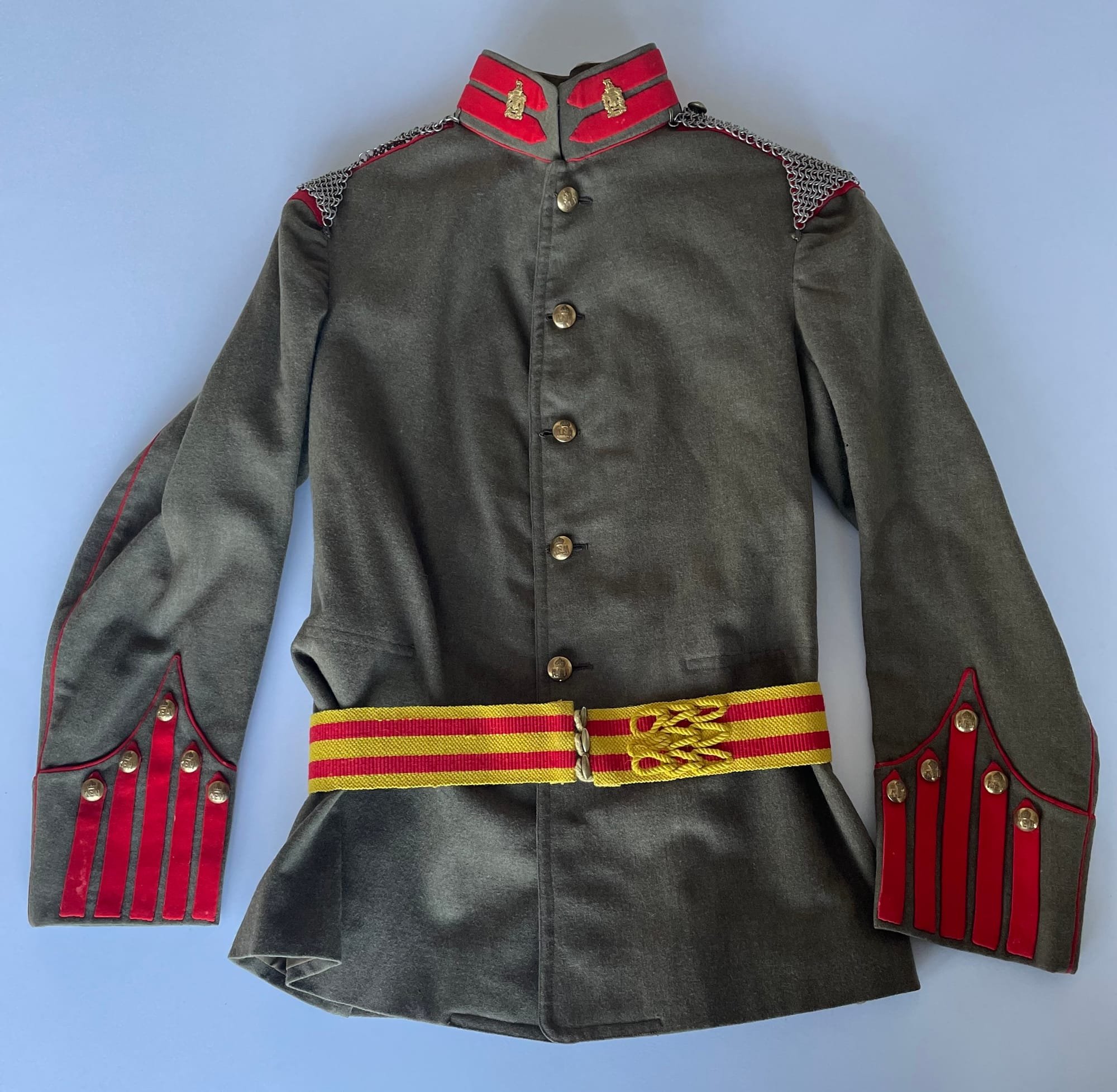 KEH Officer's Full Dress tunic 1913-14 missing shoulder titles and rank pips
