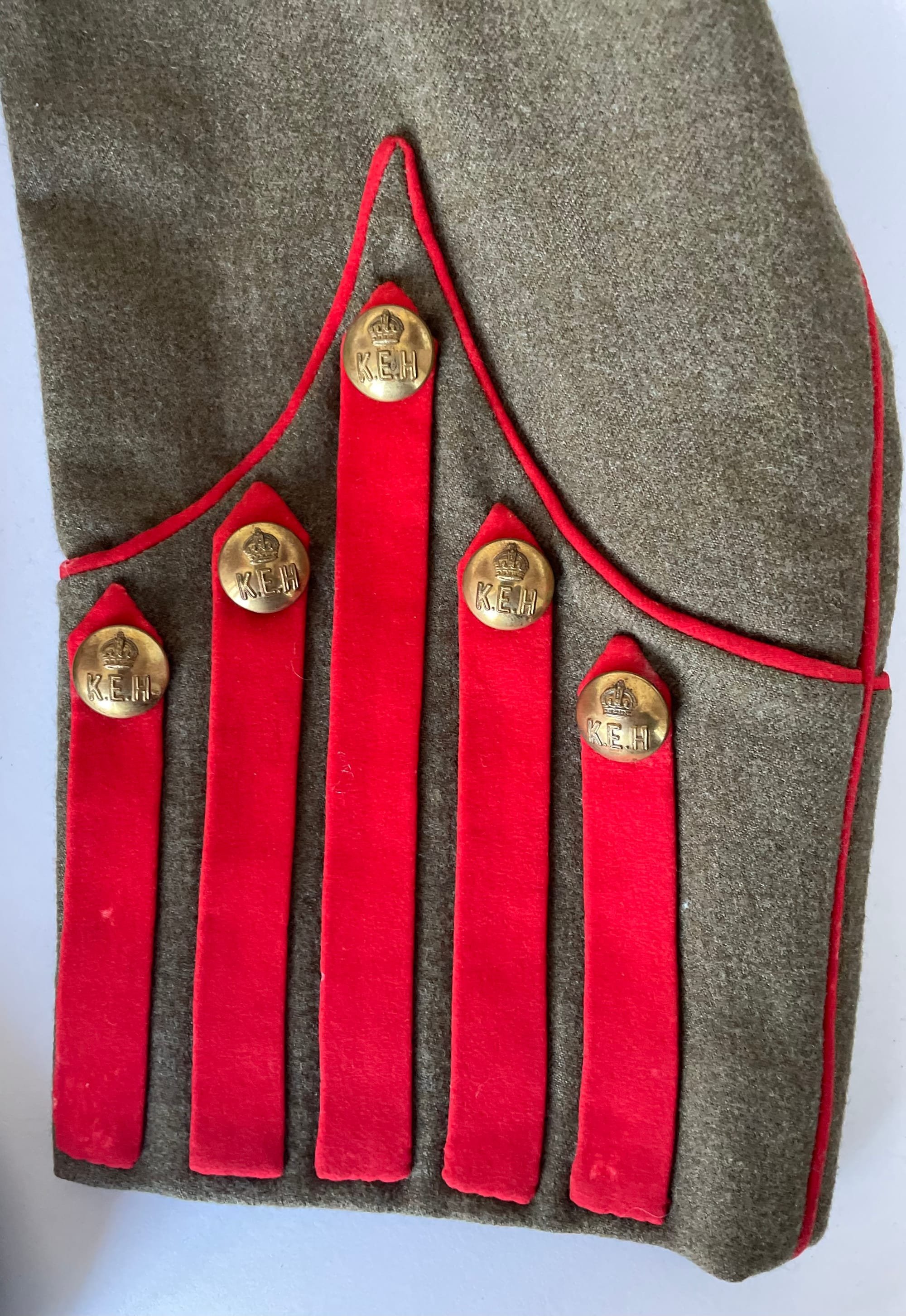 KEH Officer's Full Dress tunic cuff detail