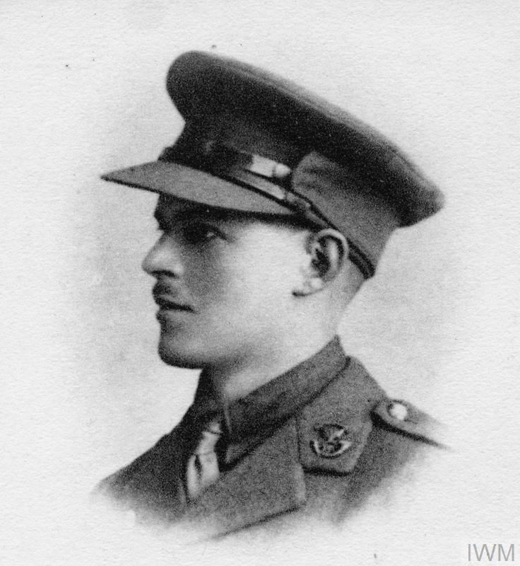 DUNN, Ralph Ellis. 2KEH. 1413. DoW as a Second Lieutenant Somerset Light Infantry. Photograph courtesy of the Imperial War Museum.