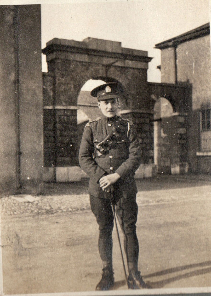 RICHARDS, . Private 2KEH. Photograph captioned as Trooper Richards courtesy of Peter Saunders from his father's (Private Ernest Gordon Saunders) photograph album taken in Ireland in 1917.