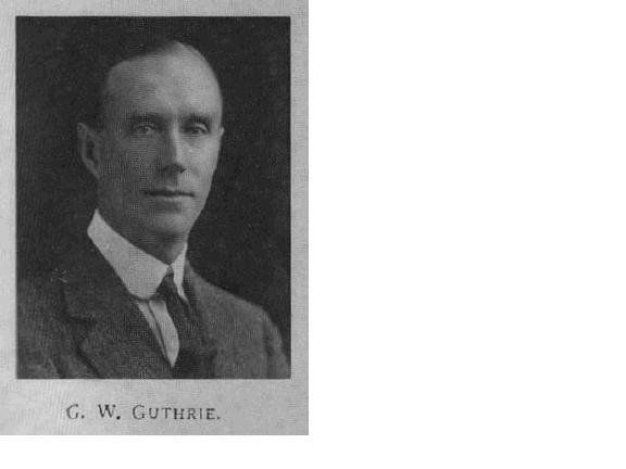 GUTHRIE, George Watson. Ex- KEH. KIA RAMC 1917.
