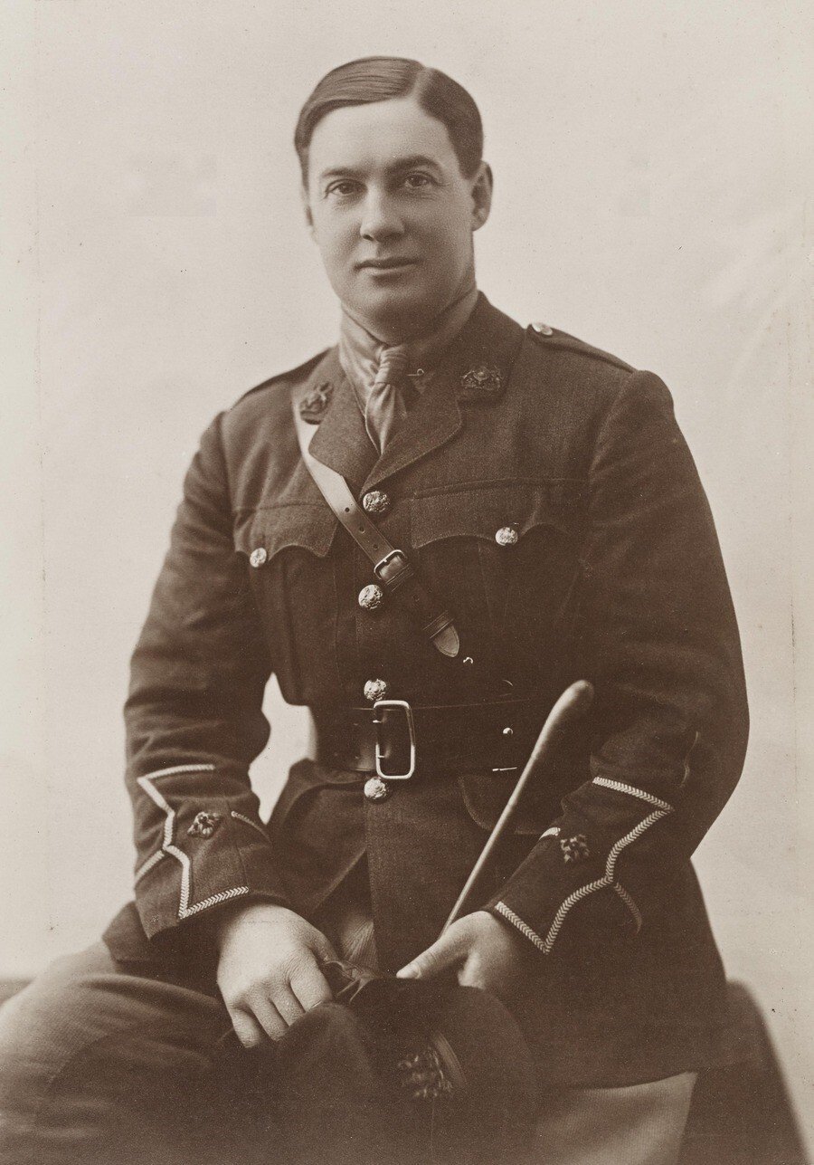 Rich, Geoffrey Gordon. Second Lieutenant, Canterbury Mounted Rifles later KEH. Courtesy of the Auckland Online Cenotaph.