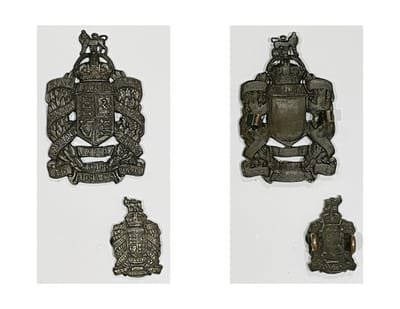 Second Pattern Officer's Headdress &amp; Collar Badges 