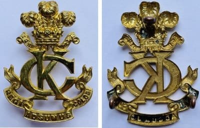 Second Pattern Regimental Other Ranks' Headdress Badge -  Genuine and Copy image