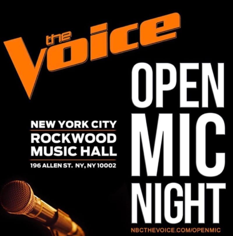 "The Voice" Open Mic Night in NYC!