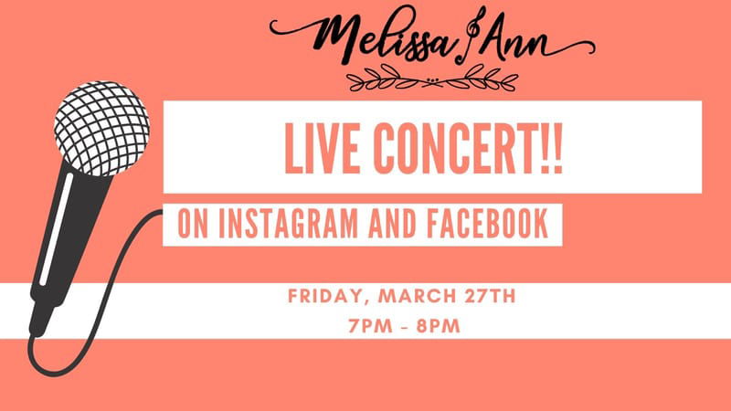 "LIVE" Concert on Facebook and Instagram!