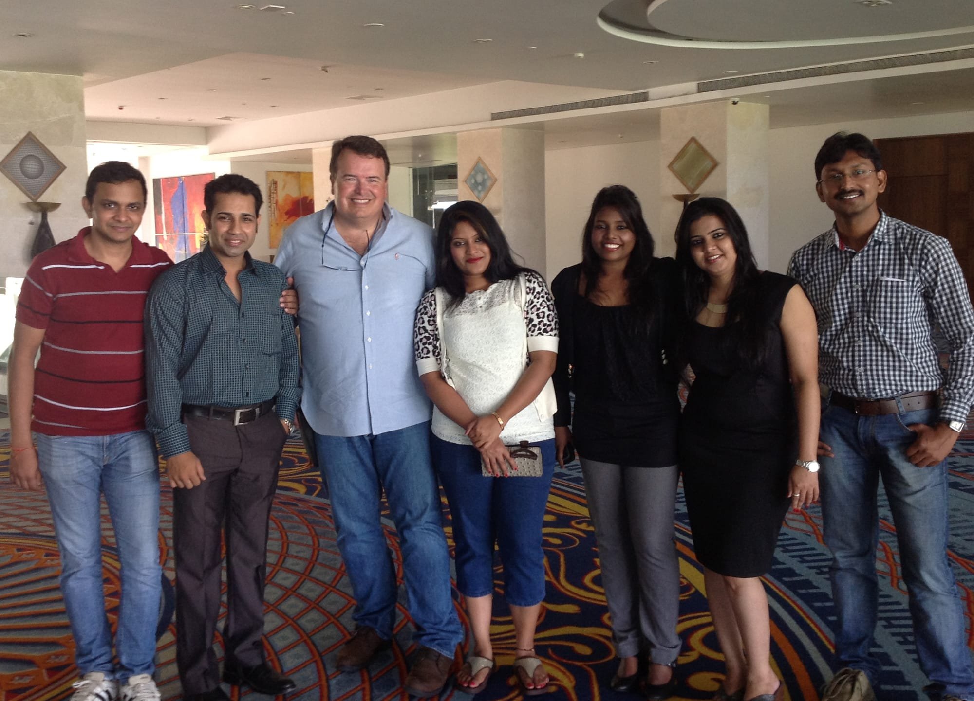 Shailendra with our India Team, our 1st India Partner
