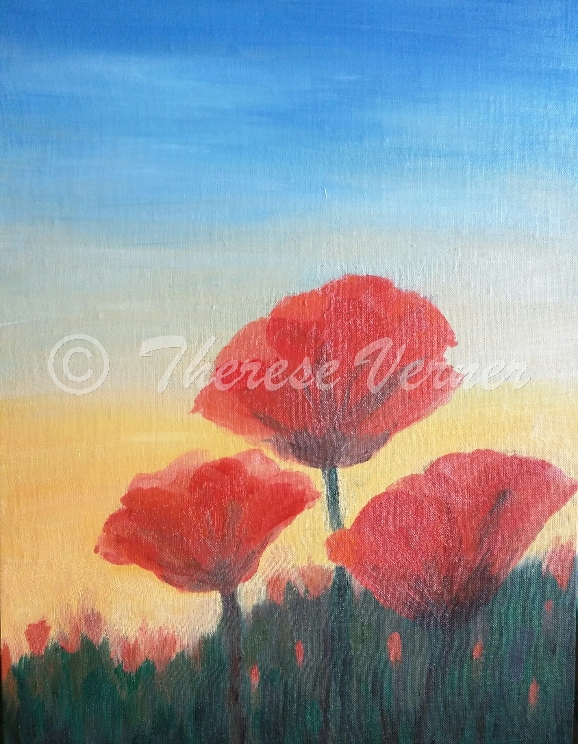 Poppies at Sunrise - SOLD