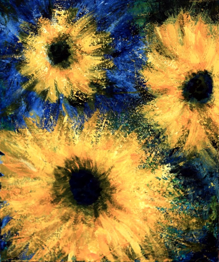 SOLD - Sunflowers for Peace in Ukraine