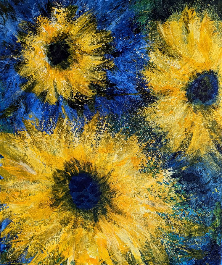 SOLD - Sunflowers for Peace in Ukraine