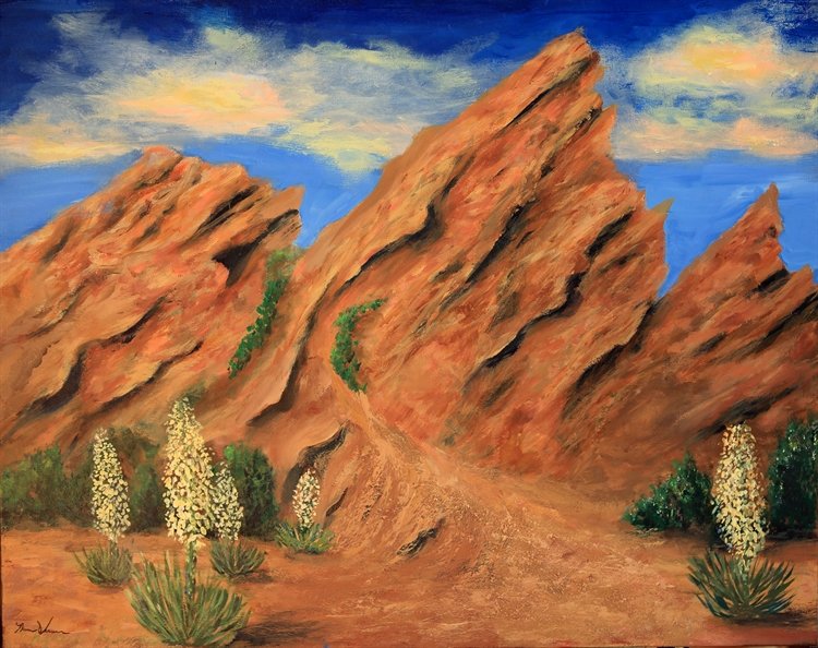 SOLD - Vasquez Rocks and Yuccas