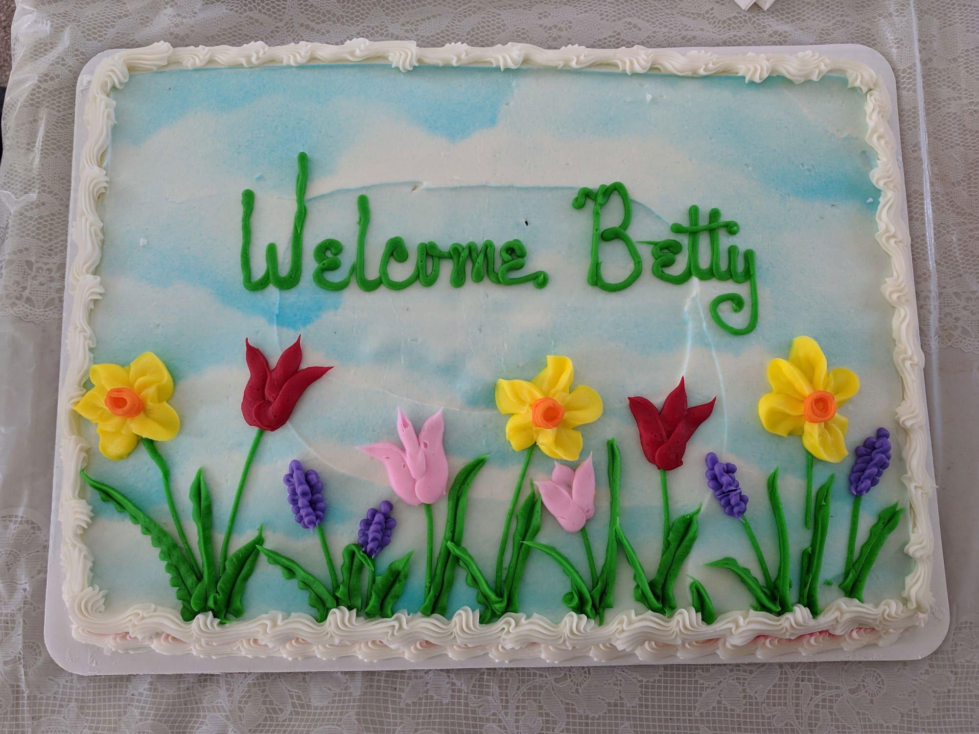 "Welcome, Betty!"