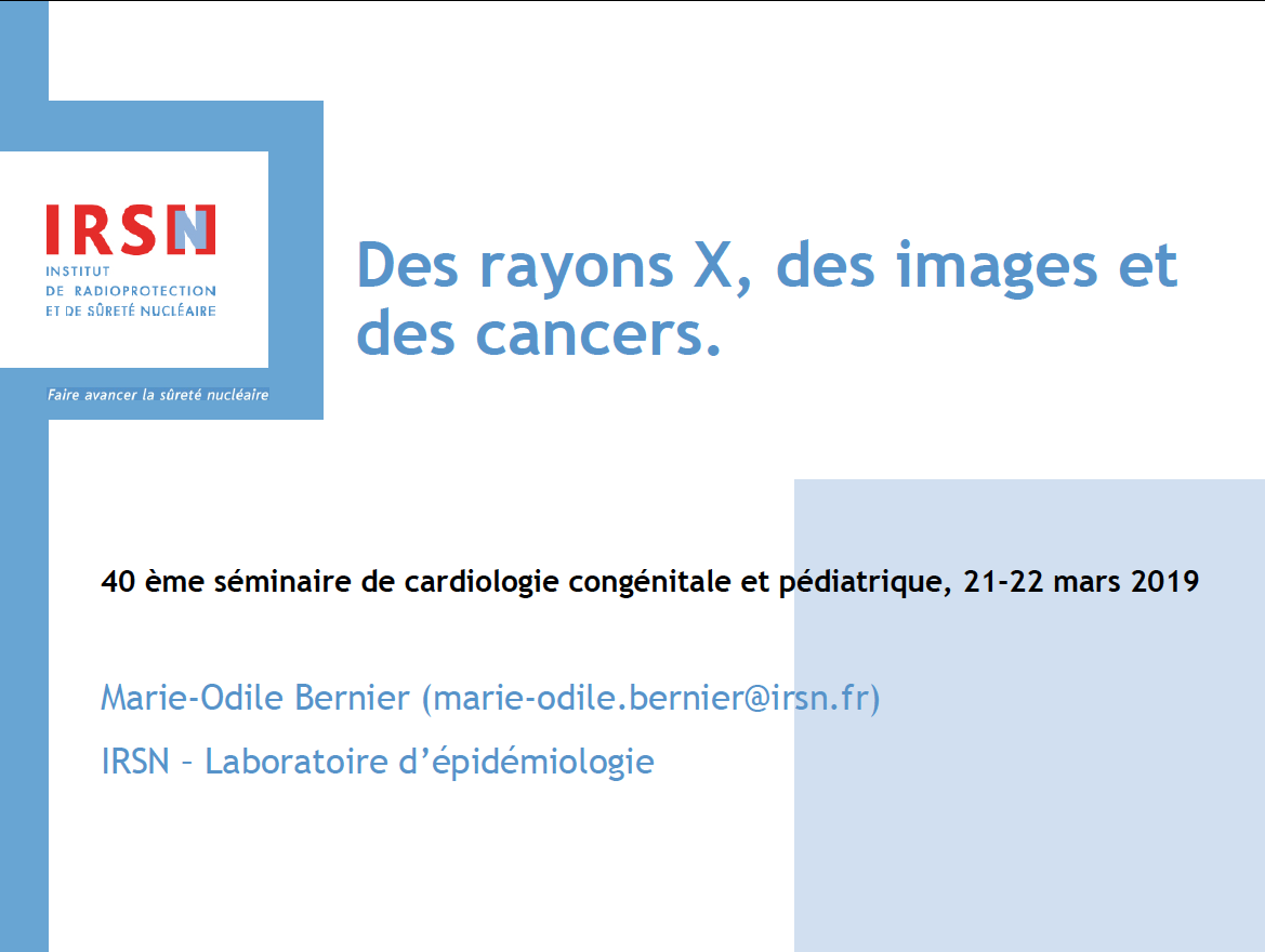 Des rayons X, des images et des cancers - Marie-Odile Bernier 2019