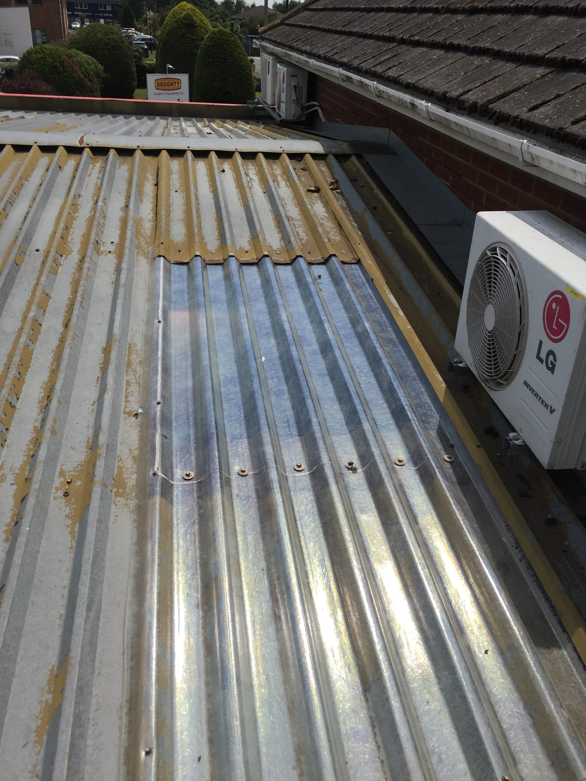 Commercial roof light replacement