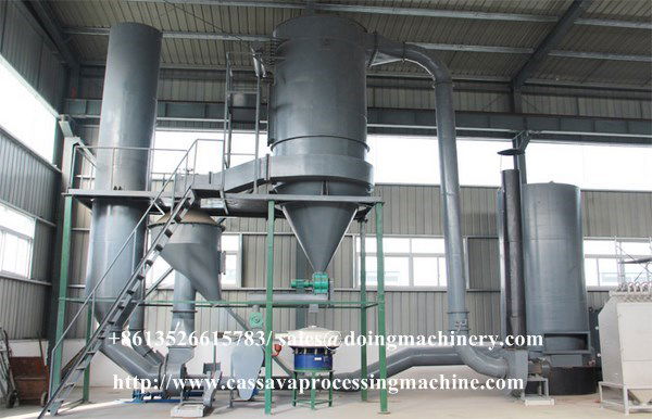 Cassava flour making machine in cassava processing plant - Glucose ...