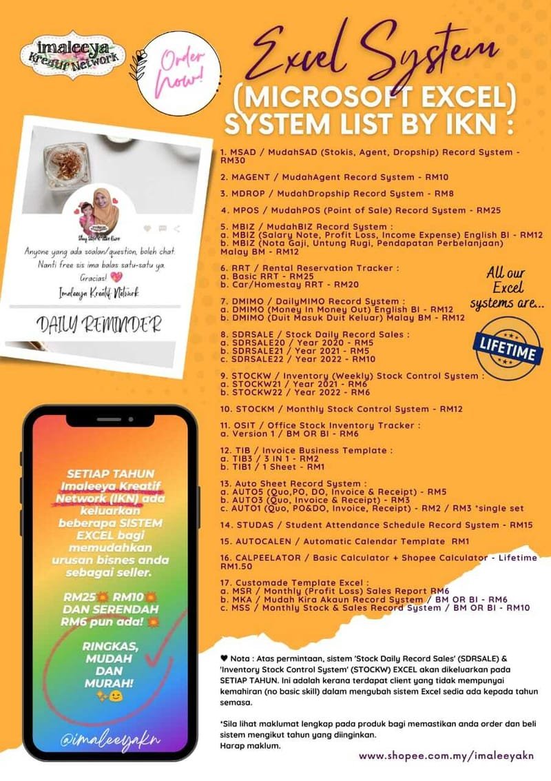28 EXCEL system by IKN