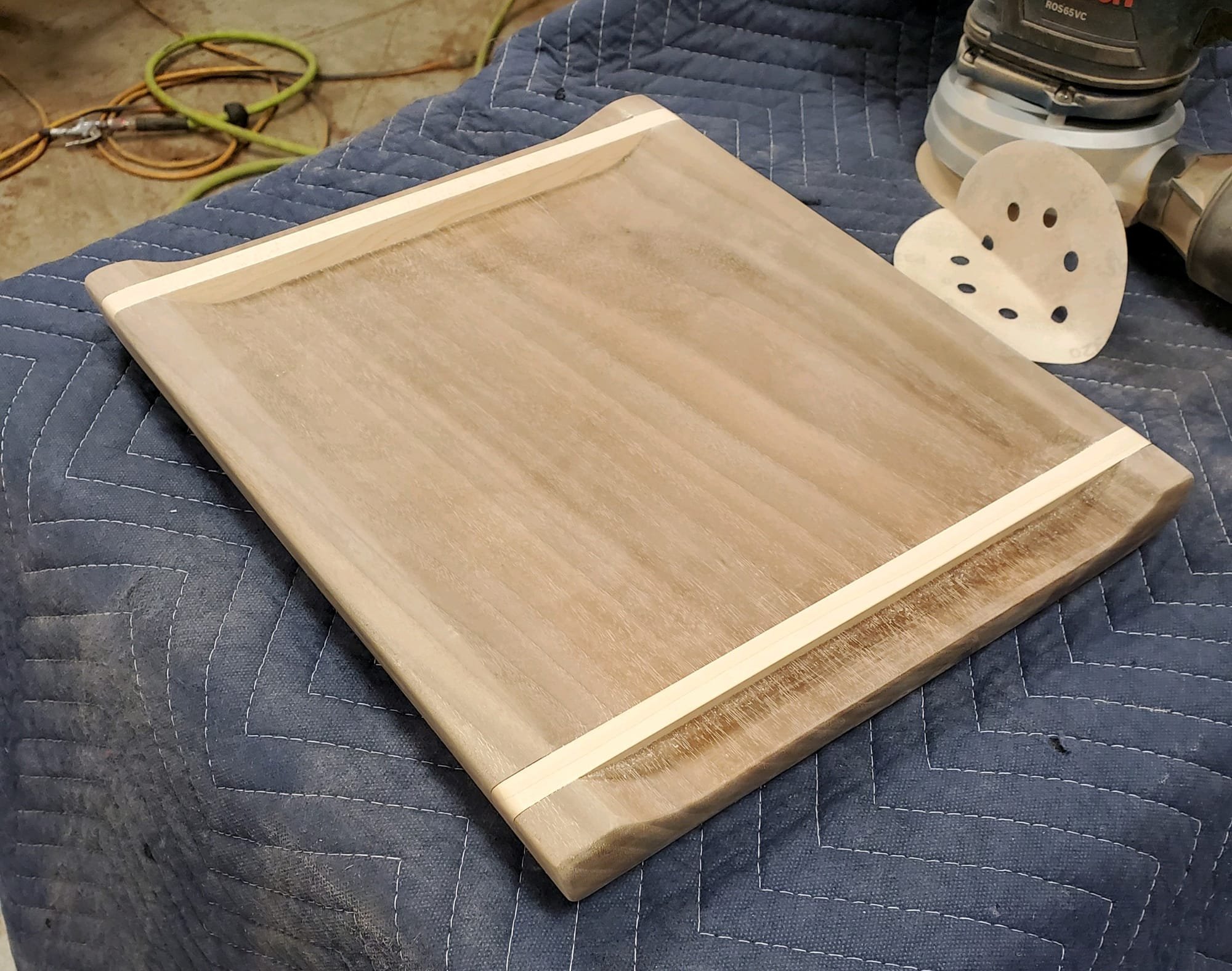 #7 Walnut and Hard Maple Serving Tray