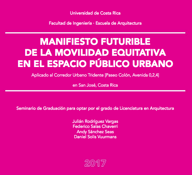Manifiesto Futurible de la Movilidad Equitativa en el Espacio Público