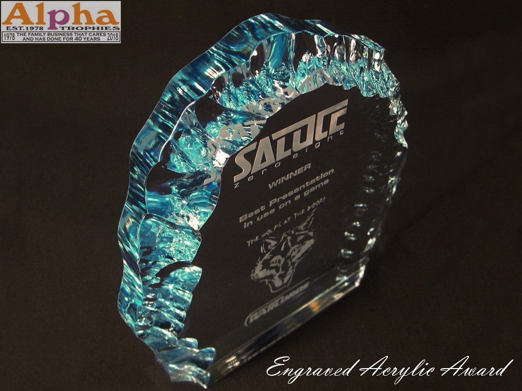 Blue Rock Edge Acrylic Gaming Award