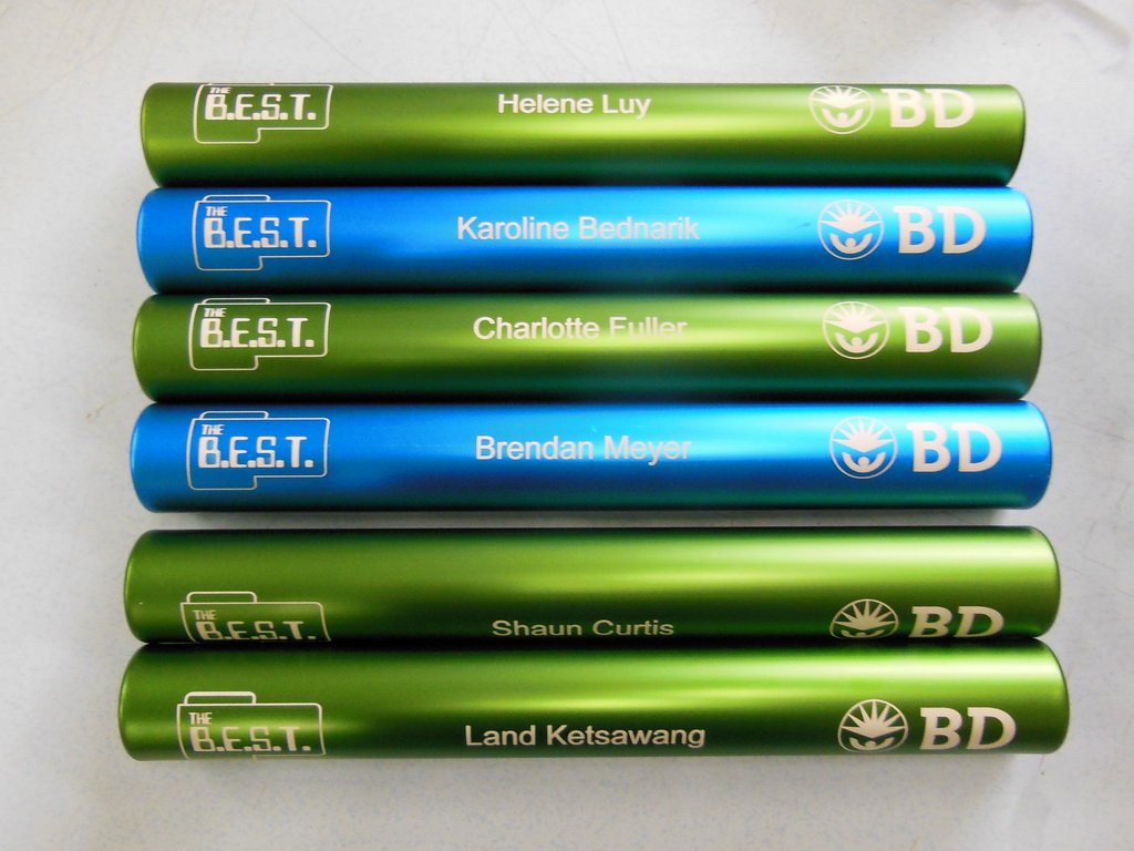 Various Colours of Sports Batons