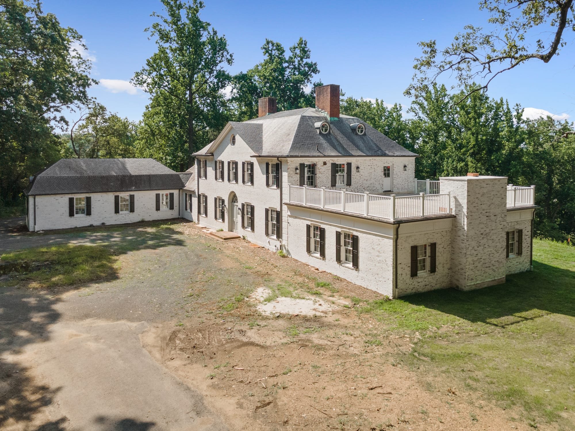 SOLD! 100 YEAR OLD HOME WITH 46 ACRES! $3,635,000 BERNARDSVILLE