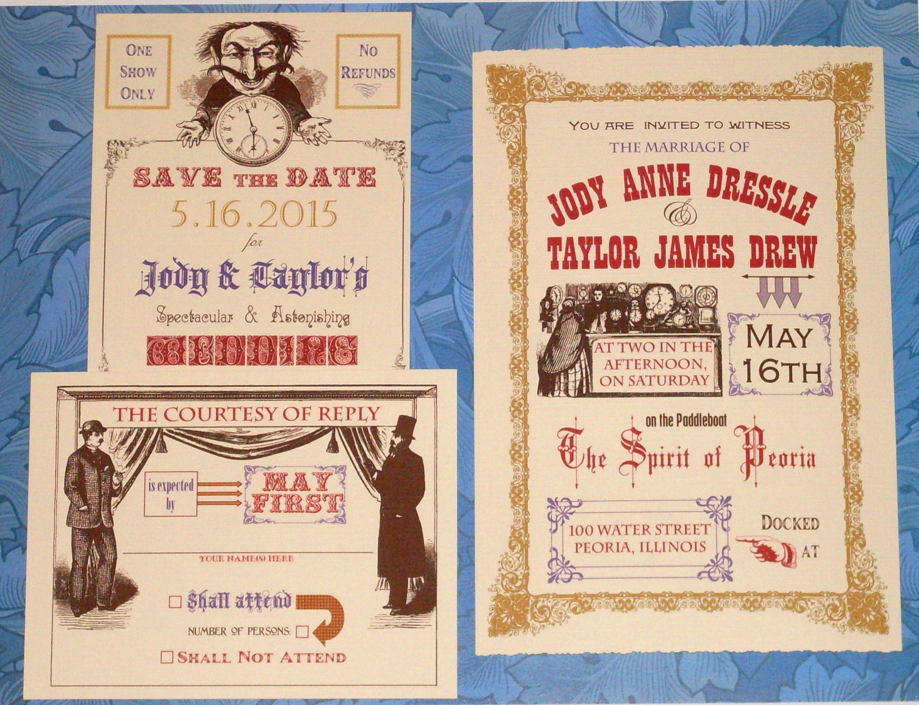 Steampunk Victorian Invitation on Parchment