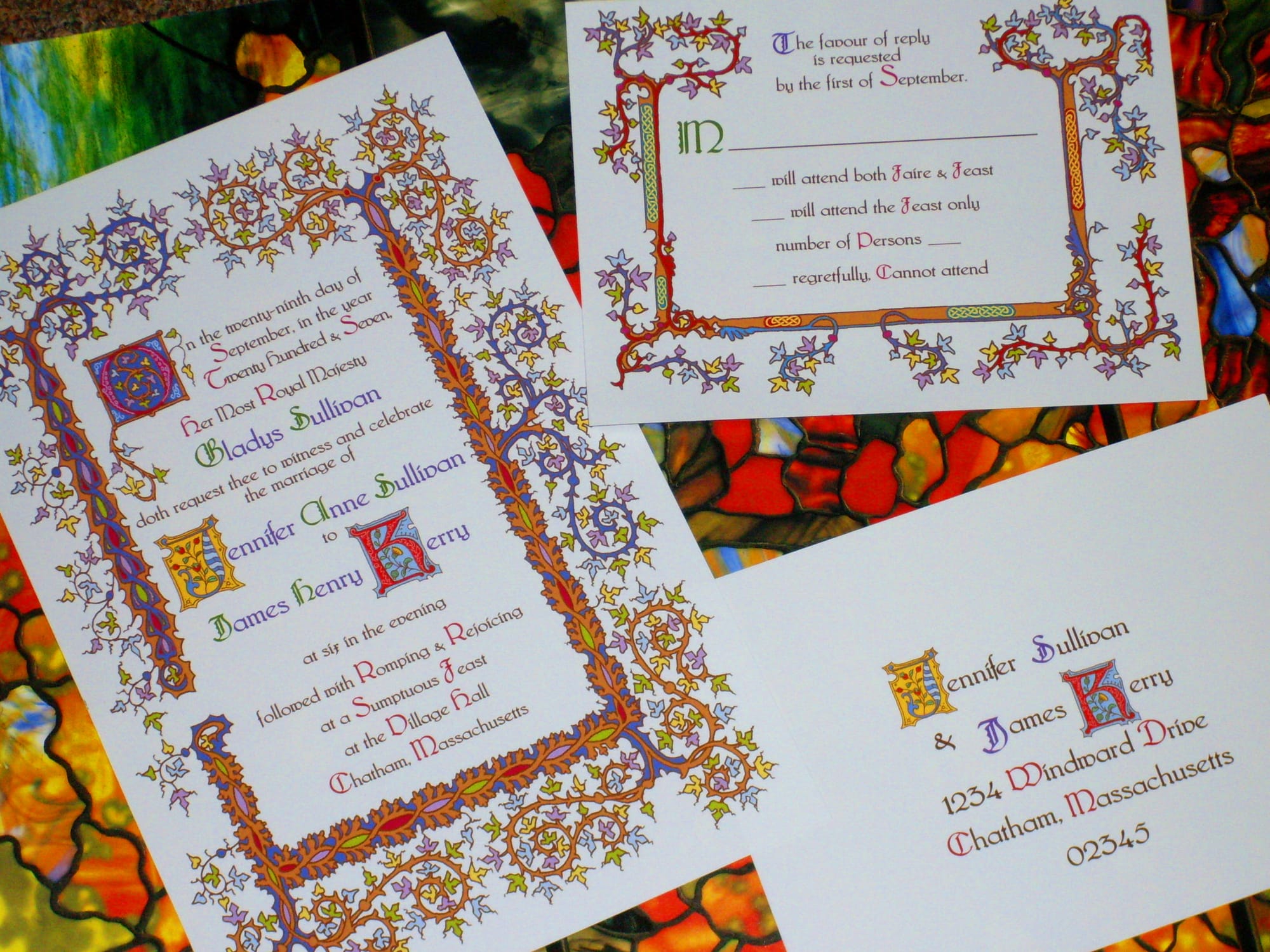 Renaissance 15th Century Invitation