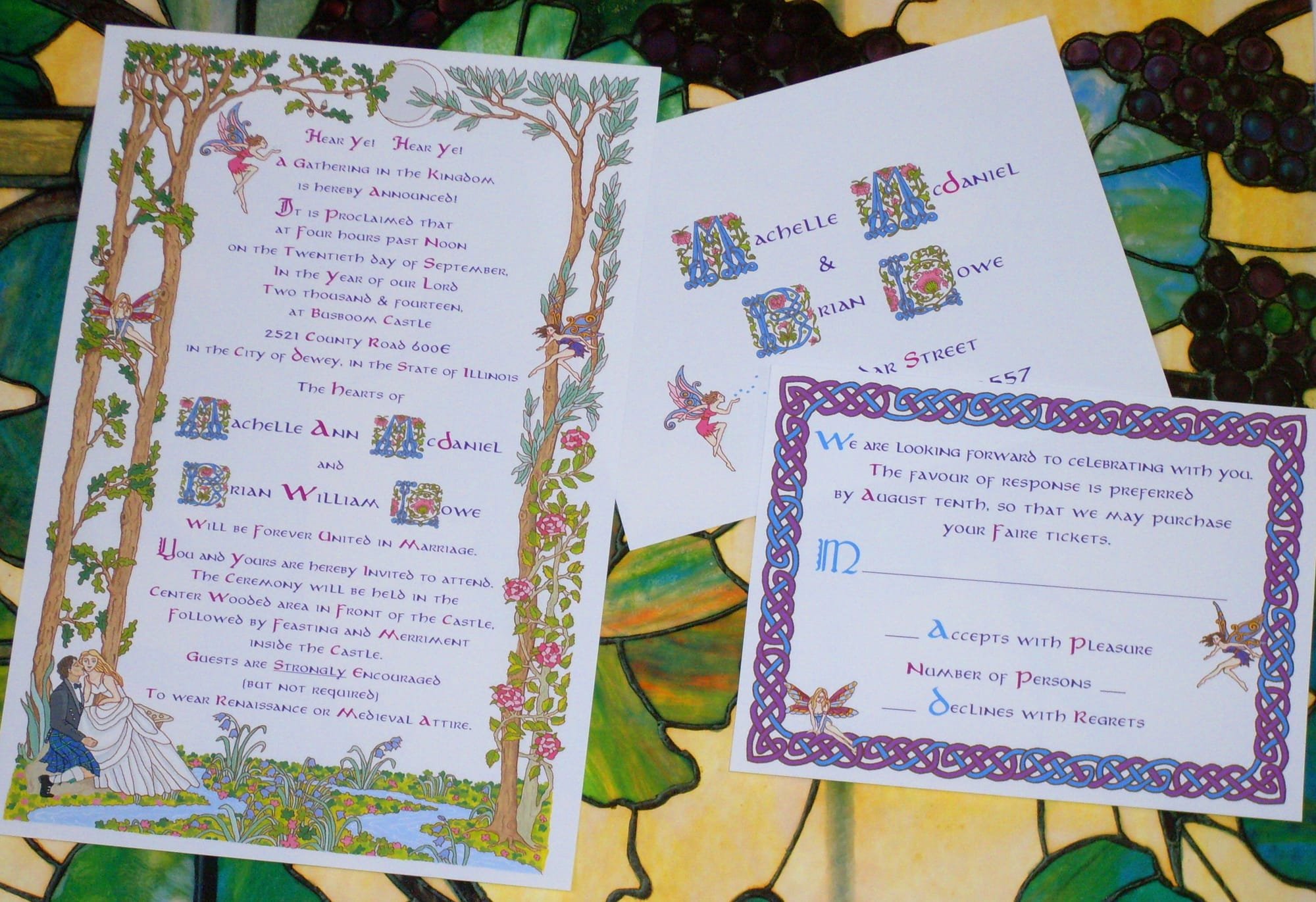 Fairy Woodland Wedding Invitation