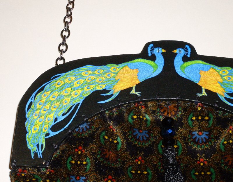 Art Nouveau Peacock Evening Bag