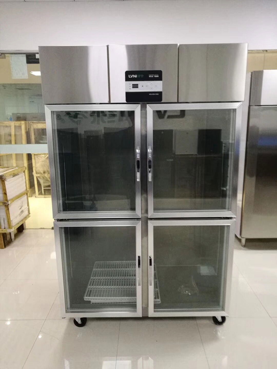 4 doors upright commercial refrigerator