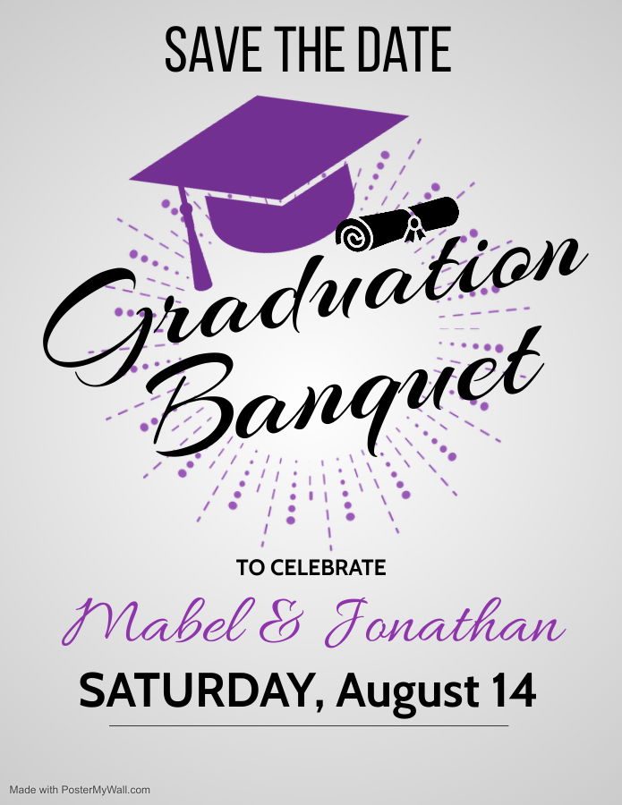 Sr. Banquet 2021! - Save the Date! Time is to be Announced!
