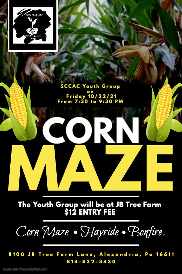 Corn Maze at JB Tree Farm-Combined Event on Friday 10-22