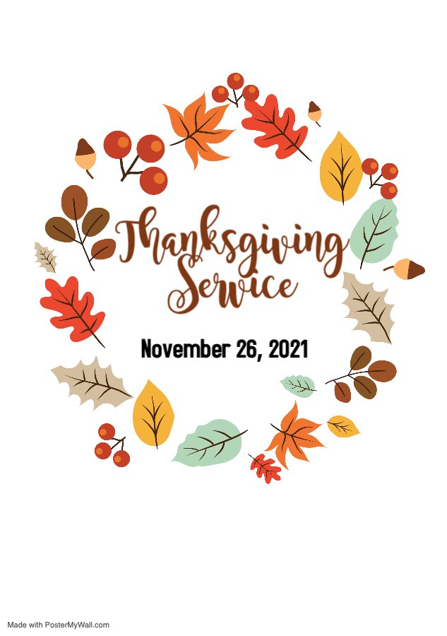 English Ministries Thanksgiving Service