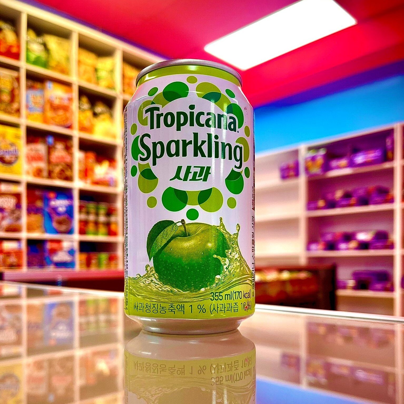 Tropicana Sparkling Green Apple Exotic Soda