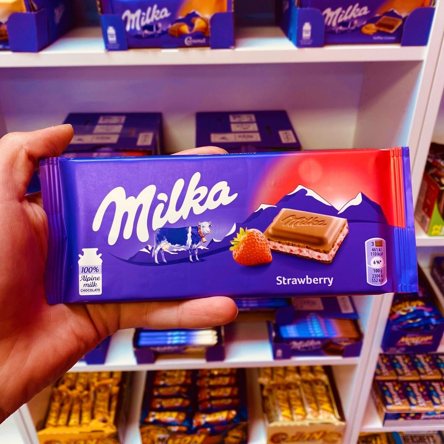 Milka Chocolat Exotique Fraise