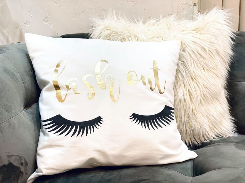 lash out pillow
