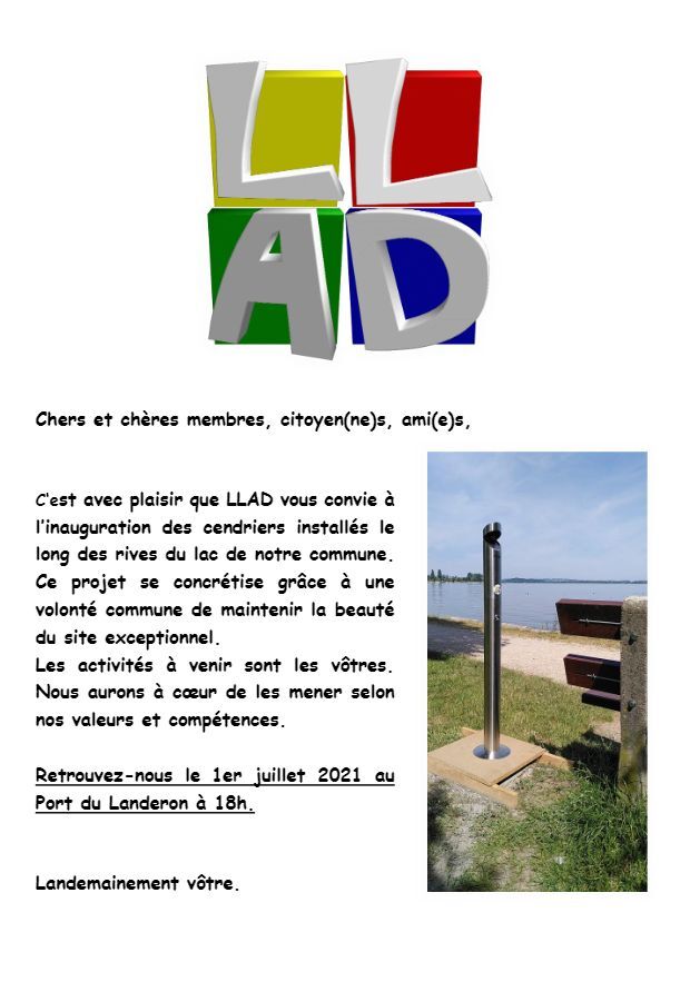 Inauguration des Cendriers publics