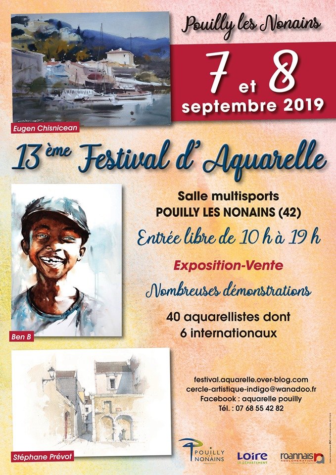 13 ème Festival International de l'aquarelle - POUILLY LE NONAIN
