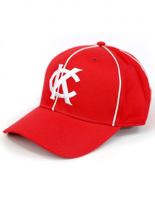 KC MONARCHS HOME ALL STAR CAP RED - TheYNLBPTraveling Exhibit