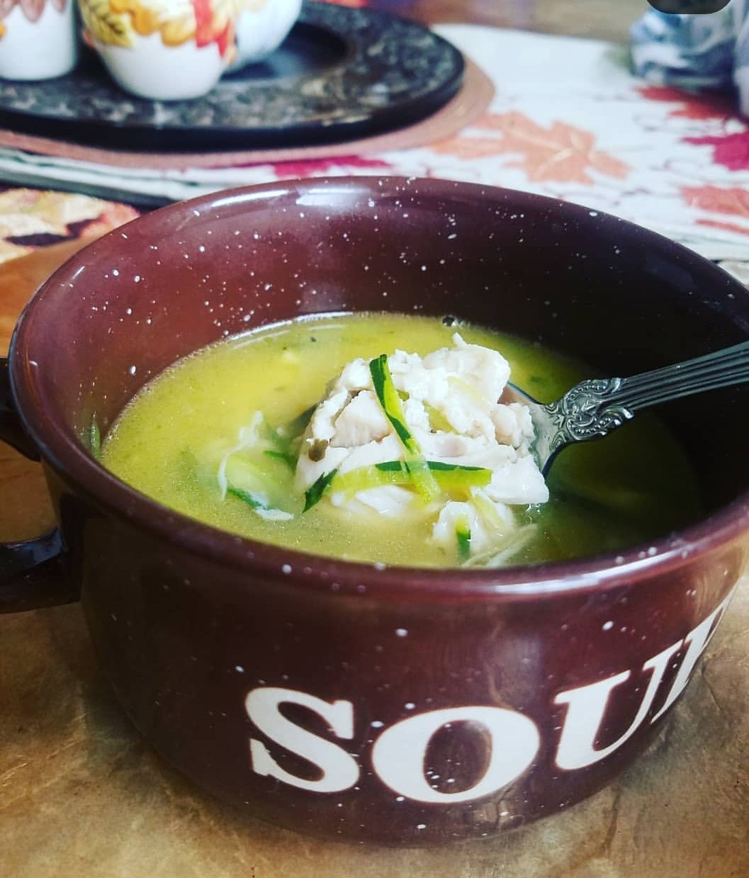 Keto Chicken Zoodle Soup