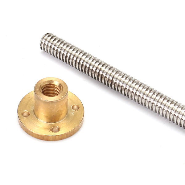8mm Acme threaded Rod Stainless steel Leadscrew+T8 Nut 600mm DIGIKOM