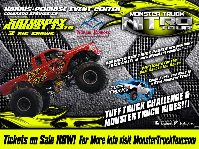 Monster Truck Nitro Tour Norris Penrose Colorado Springs Event Center